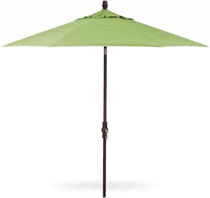 Treasure Garden 9-Foot Starlux Deluxe Collar-Tilt Market Umbrella with Bronze Frame and Sunbrella Fabric: Ginko (Includes 3 Year Extended Frame Warrantee)