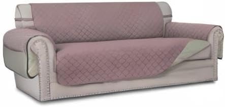 Easy-Going Reversible Couch Cover, 4 Seater Sofa, XX-Large Sofa, Pink/Beige | Machine Washable Slipcover For Dogs, Water Resistant Furniture Mat For Living Room, Non-Slip Sofa Cover, Pet Friendly