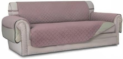 Easy-Going Reversible Couch Cover, 4 Seater Sofa, XX-Large Sofa, Pink/Beige | Machine Washable Slipcover For Dogs, Water Resistant Furniture Mat For Living Room, Non-Slip Sofa Cover, Pet Friendly