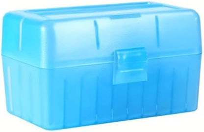 4.72 Inches 50 Round Flip-Top Plastic Rifle Ammo Storage Can | Waterproof Lockable Storage 9mm Ammo Box & Gun Accessories for Hunting | Magazine Holder & Ammunition Cases for Travelling