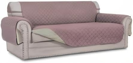 Easy-Going Reversible Couch Cover, 3 Cushion Sofa, Large, Pink/Beige | Machine Washable Slipcover For Dogs, Water Resistant Furniture Mat For Living Room, Non-Slip Sofa Cover, Pet Friendly