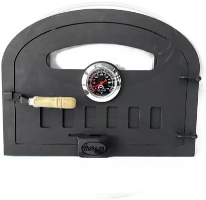 Wood Fired Oven Door (Medium), Black, Steel Sheet - Sor Pampa Grill cod 23