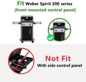 Hongso 17.5" Grill Grates, 15.3" Flavorizer Bars, 18" Burner Tubes, Replacement Parts for Weber Spirit 200 Series E/S 210 215 220, Spirit II 210 & GS4 II E-210, E-220 Grill (Front-Mounted Control)