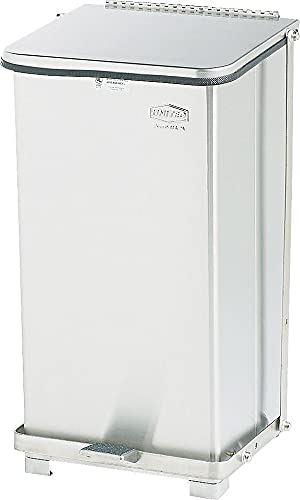 Rubbermaid Commercial Products Defenders Biohazard Steel Trash Can, Step-On, 6.5 GAL, Stainless Steel, Hospital/Doctor's Office/Healthcare Facilities