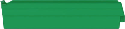 Akro-Mils 30128 Heavy Duty Plastic Shelf Bins, 18"x 4"x 4", Green, 12-Pack | Heavy Duty Nesting Storage Bins for Garage, Closet, Refrigerator, Kitchen, Cabinet, Drawer Organization, Pantry Organization