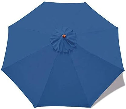 MASTERCANOPY Patio Umbrella 9 ft Replacement Canopy for 8 Ribs-Dodger Blue Canopy Only