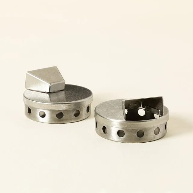 Steven Raichlen Signature Series Stainless Steel Smoking Pucks (Set of 2)