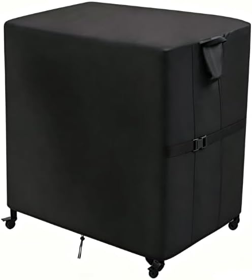 Prep Table Cover for Movable Dining Cart Table | 36 inch Outdoor BBQ Cart Cover Bar Tool Cart Covers Cooler Covers - 36"L×36"W×50"H, Black