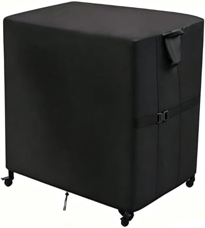 Prep Table Cover for Movable Dining Cart Table | 36 inch Outdoor BBQ Cart Cover Bar Tool Cart Covers Cooler Covers - 36"L×36"W×50"H, Black
