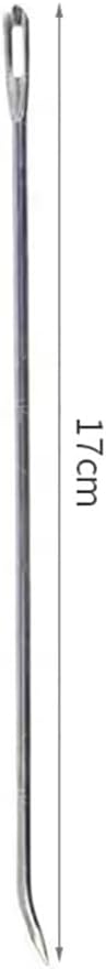 GSHLLO 20 Pcs Stainless Steel Cooking Needles Goose Poultry Needles Turkey Roasting Needle Metal Rotisserie Needle Meat Trussing Tying Needle Pork Sewing Up Needles for Securing Stuffed Chicken