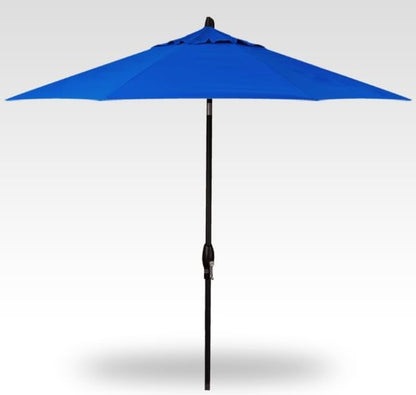 Treasure Garden 9-Foot (Model 810) Deluxe Auto-Tilt Market Umbrella with Black Frame and Sunbrella Fabric: Pacific Blue (Includes 3 Year Extended Frame Warrantee)