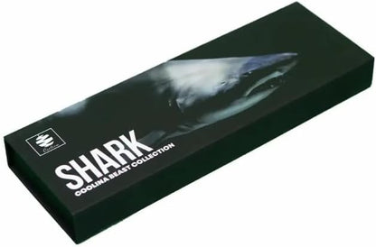 COOLINA Shark Compact Cleaver, Hand-Forged High-Carbon Steel, 5.8 Inch Blade, Wooden Handle, for Chopping Meat, Joints & Bones