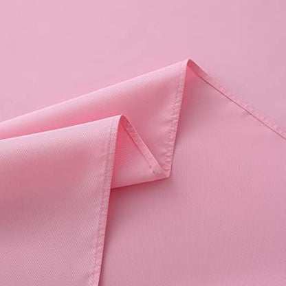 Pink Square Tablecloth 54 x 54 Inch 210 GSM Stain&Water Wrinkle Resistant Washable Fabric Table Cloth for Dining Table Buffet Parties Outdoor Picnic Camping Kitchen