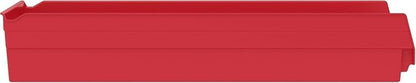 Akro-Mils 30174 Heavy Duty Plastic Shelf Bins, 24"x 11"x 4", Red, 6-Pk | Heavy Duty Nesting Storage Bins for Garage, Closet, Refrigerator, Kitchen, Cabinet, Drawer Organization, Pantry Organization