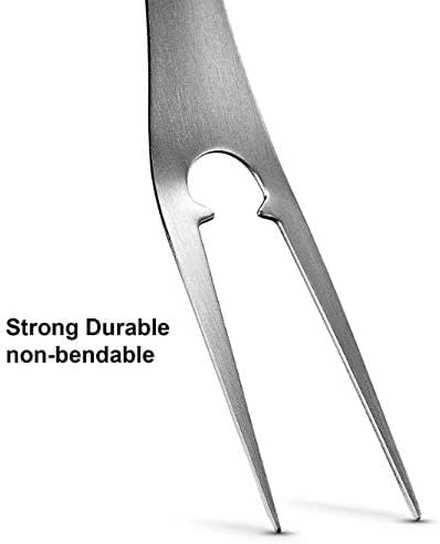 Heavy Duty Utensils 3-4 Piece Set. Spetula, Fork Tong, and skewers (5 Piece)