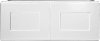 Design House Brookings Kitchen Bridge Cabinet, Soft-Close Doors, Shaker Style, Solid Wood Face & Door Frame, Finished Interior, Easy-To-Assemble, White, 30.0 in. W x 12.0 in. H x 12.0 in. D, 561621