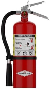 Amerex B500 5lb ABC Dry Chemical Class A B C Multi-Purpose Fire Extinguisher with Wall Bracket.