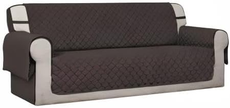 Easy-Going Reversible Couch Cover, 4 Seater Sofa, Chocolate/Chocolate | XX-Large Sofa, Washable Slipcover For Dogs, Water Resistant Mat, Living Room, Non-Slip Sofa Cover, Pet Friendly
