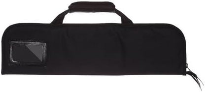 Ergo Chef 5 Pocket Chef Knife Case Roll Bag Bi-Fold (Black) Lightweight - Durable Nylon / Polyester Blend– Perfect for the Busy Traveling Chef