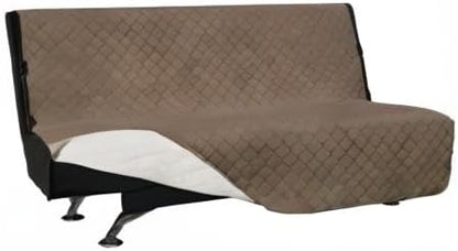 Easy-Going Reversible Couch Cover, Large Futon Sofa, Camel/Ivory | Machine Washable Slipcover For Dogs, Water Resistant Furniture Mat For Living Room, Non-Slip Sofa Cover, Pet Friendly