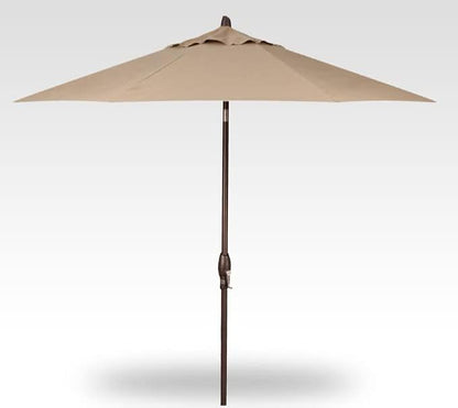 Treasure Garden Deluxe Auto-Tilt Octagon Market Umbrella, 11ft - Outdoor Patio, Deck, Pool, Backyard Stand Alone Umbrella - Heavy Duty w/Bronze Frame & Obravia2 Fabric (Sand)