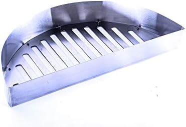 Half Moon Searing Tray Stainless Charcoal Ash Basket for Char-Griller Akorn Kamado, Blaze Grill Kamado, Pit Boss 24, and Many Large Kamado Grills