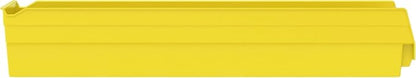 Akro-Mils 30164 Heavy Duty Plastic Shelf Bins, 24"x 6.5"x 4", Yellow, 6-Pk | Heavy Duty Nesting Storage Bins for Garage, Closet, Refrigerator, Kitchen, Cabinet, Drawer Organization, Pantry Organization