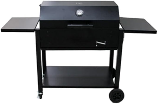 Persian Mangal Middle Eastern American Style Cast Iron Steel Powder Coated Black BBQ Charcoal Grill Mexican Iranian Kabob Paz W/Wheels Extra Large 55" کباب‌پز