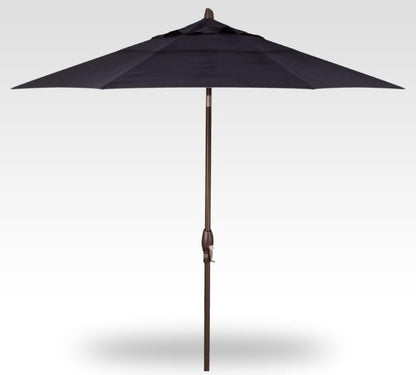 Treasure Garden Deluxe Auto-Tilt Octagon Market Umbrella, 11ft - Outdoor Patio, Deck, Pool, Backyard Stand Alone Umbrella - Heavy Duty w/Bronze Frame & Obravia2 Fabric (Navy)