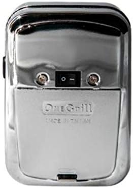 OneGrill Universal Grill Rotisserie Kit -37” x 1/2” with Chrome Cordless Motor (Grills Up to 29" Wide) NOT for Weber