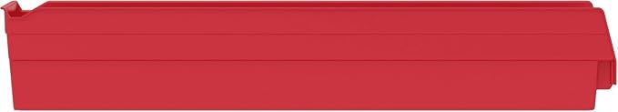 Akro-Mils 30124 Heavy Duty Plastic Shelf Bins, 24"x 4"x 4", Red, 12-Pack | Heavy Duty Nesting Storage Bins for Garage, Closet, Refrigerator, Kitchen, Cabinet, Drawer Organization, Pantry Organization