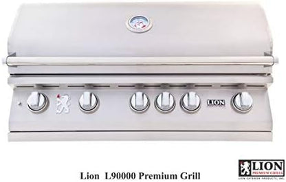 Lion 40-Inch Liquid Propane Grill L90000 with Refrigerator and Door and Drawer Combo and Drop-in Sink with and 5 in 1 BBQ Tool Set Best of Backyard Package Deal