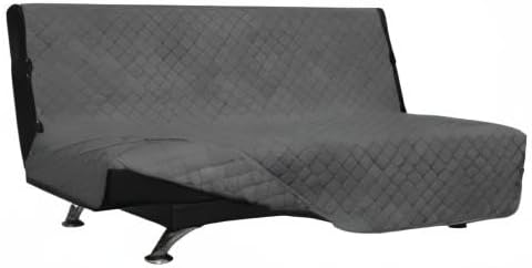 Easy-Going Reversible Couch Cover, Large Futon Sofa, Gray/Gray | Machine Washable Slipcover For Dogs, Water Resistant Furniture Mat For Living Room, Non-Slip Sofa Cover, Pet Friendly