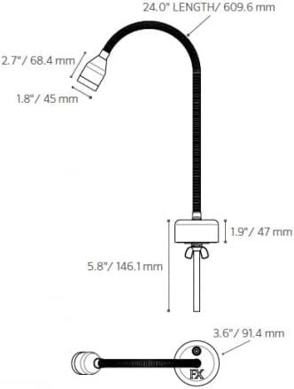 FX Luminaire BBQ Light Stainless Steel 2 Watt)