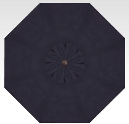 Treasure Garden 11-Foot (Model 812) Deluxe Auto-Tilt Market Umbrella with Bronze Frame and Sunbrella Fabric: Navy with Double Wind Vent (Includes 3 Year Extended Frame Warrantee)