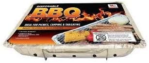 Disposable Grill BBQ: Aluminum Portable Disposable Charcoal Grill, Great For Grilling On The Go, 8.5 X 10.75 inch