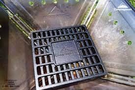 CAMPINGMOON Cast Iron Coal Bed Charcoal Fire Grate 8.27x8.27-inch T-210
