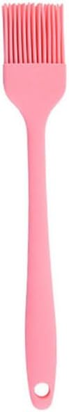 Silicone brush, Oil Brush for BBQ Kitchen Cooking Baking and Grilling (1 PCS,pink)