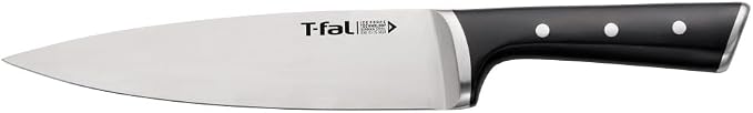 T-Fal Ice Force Chef Knife, 8 in German Stainless Steel Kitchen Knife
