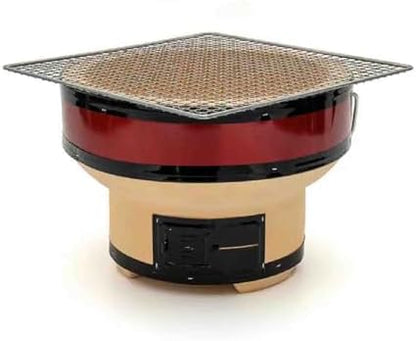 Japanese Clay Charcoal Grill - Portable Outdoor BBQ Oven for Authentic Korean Cuisine
