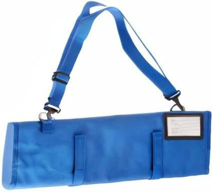 Mercer Culinary 7-Pocket Knife Roll Storage Bag, Blue