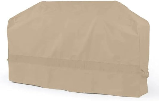 Covermates Classic Island Grill Cover - All-Weather Heavy Duty Outdoor BBQ Cover with Mesh Vents, Water-Resistant 12-Gauge Vinyl Protection for Large Island Grills, 110 Inch, Classic Tan