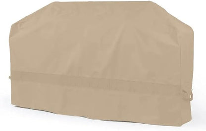 Covermates Classic Island Grill Cover - All-Weather Heavy Duty Outdoor BBQ Cover with Mesh Vents, Water-Resistant 12-Gauge Vinyl Protection for Large Island Grills, 86 Inch, Classic Tan