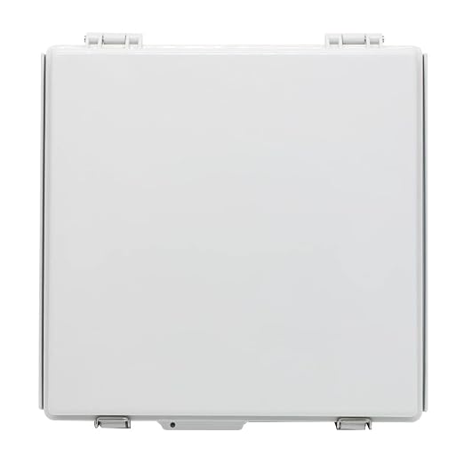 Large Hinged Cover Junction Box with Mounting Plate, Project Boxes Waterproof DIY Outdoor Electrical Enclosure, Low Voltage ABS Dustproof Case 13×13×5.1 inch(330×330×130mm)