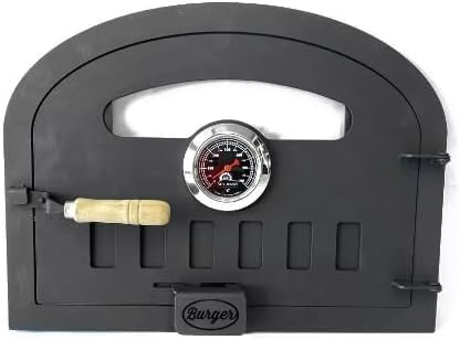 Wood Fired Oven Door (Medium), Black, Steel Sheet - Sor Pampa Grill cod 23