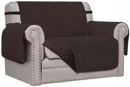 Easy-Going Oversized Chair Sofa Slipcover Reversible Sofa Cover Water Resistant Couch Cover Furniture Protector Cover with Elastic Straps for Pets Dog (Oversized Chair, Chocolate/Chocolate) | Machine Washable Slipcover For Dogs, Water Resistant Furnitu...