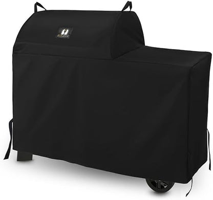 Grill Cover for Traeger Grills BAC761 Woodridge Pellet Grill, Full-Length All Weather Accessory for Smoker TFB86MLH