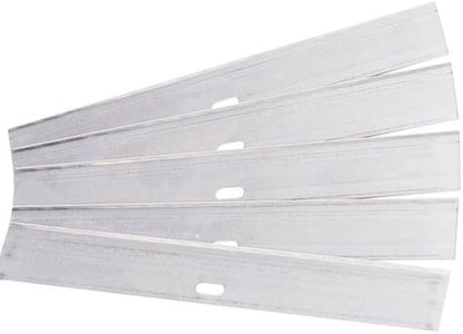 12" Multi-Purpose Grill Scraper with 5 Replaceable 4" Blades – Heavy-Duty Die-Cast Blade Holder, Scratch-Free Contoured Base, Storage Handle for Extra Blades (Scraper with 5 Blades)