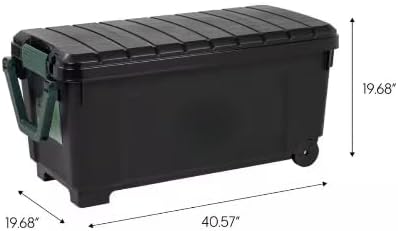 169 qt. Tote Storage Bin in Black XG05340