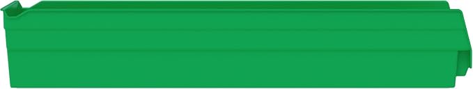 Akro-Mils 30164 Heavy Duty Plastic Shelf Bins, 24"x 6.5"x 4", Green, 6-Pk | Heavy Duty Nesting Storage Bins for Garage, Closet, Refrigerator, Kitchen, Cabinet, Drawer Organization, Pantry Organization